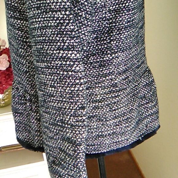 Talbots Tweed Jacket With Fringe Trim - Picture 7 of 13